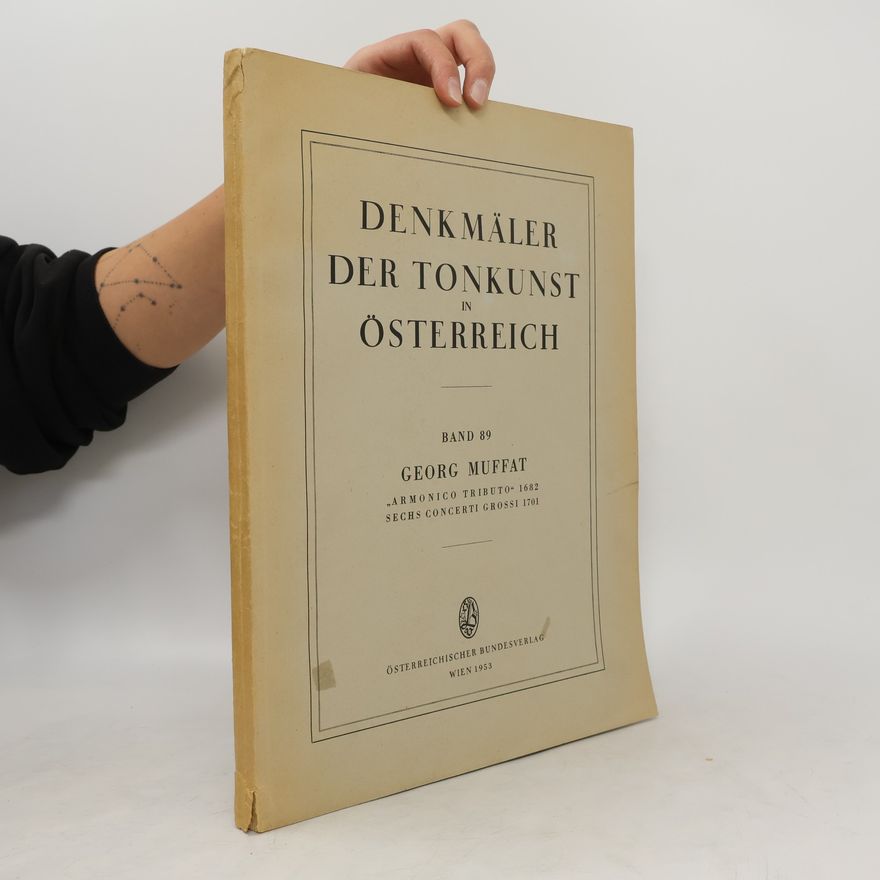 Georg Muffat Denkmäler der Tonkunst in Österreich 89
