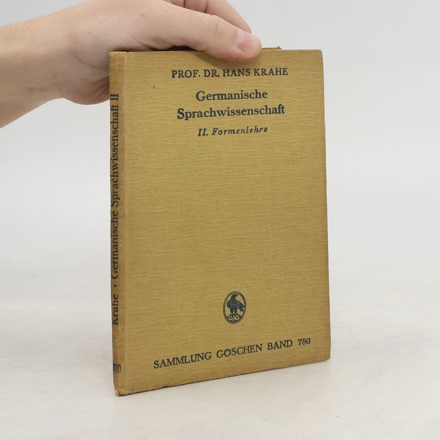 Hans Krahe Germanische Sprachwissenschaft II. Formenlehre