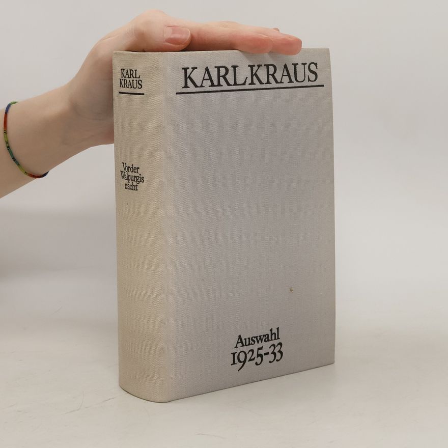 Karl Kraus Ausgewählte Werke 3