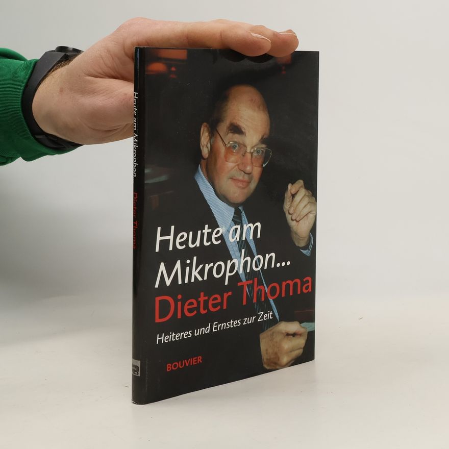 Dieter Thomä Heute am Mikrophon ...