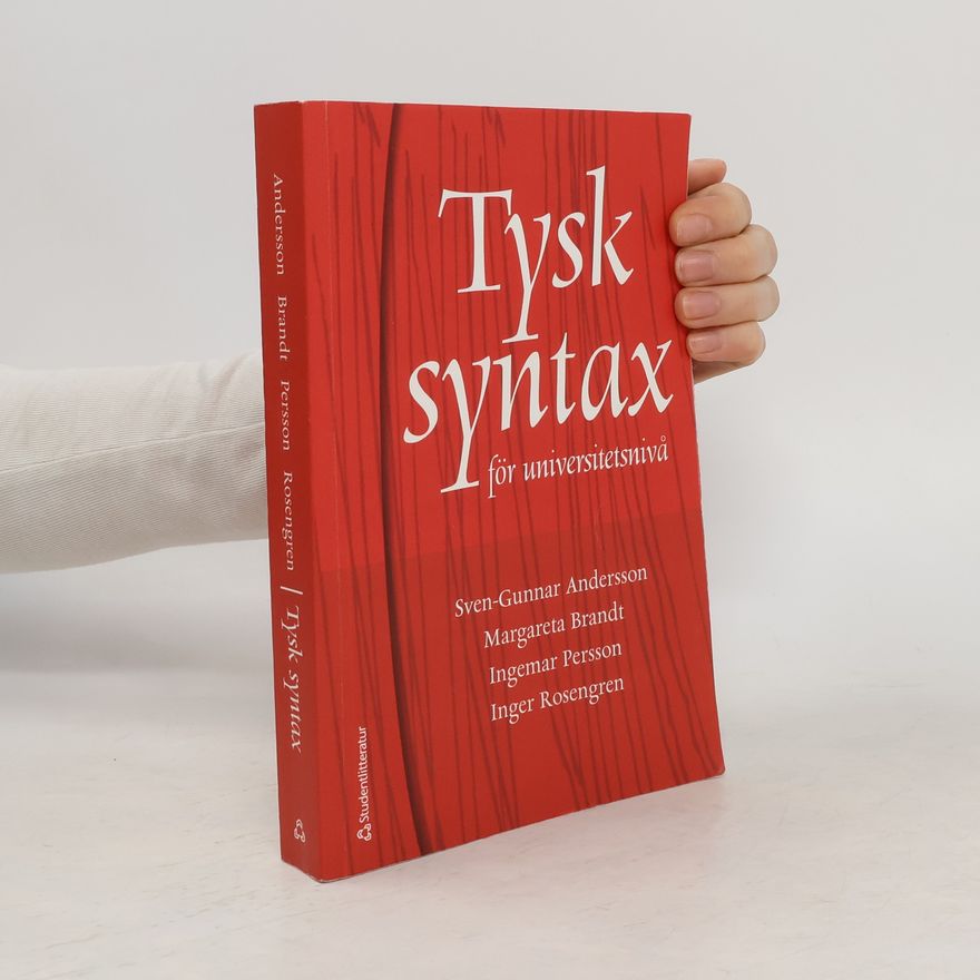 Gunnar Andersson Tysk syntax för universitetsniv°a