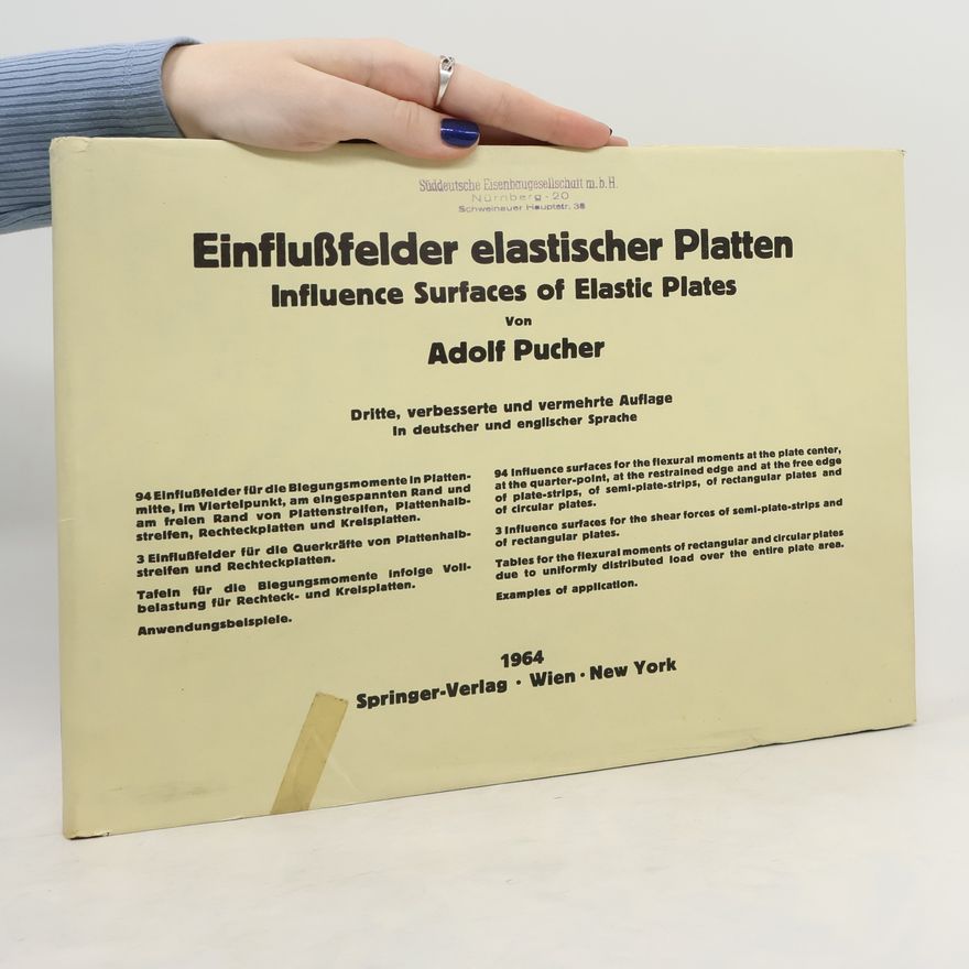 Adolf Pucher Einflußfelder elastischer Platten. Influence Surfaces of Elastic Plates