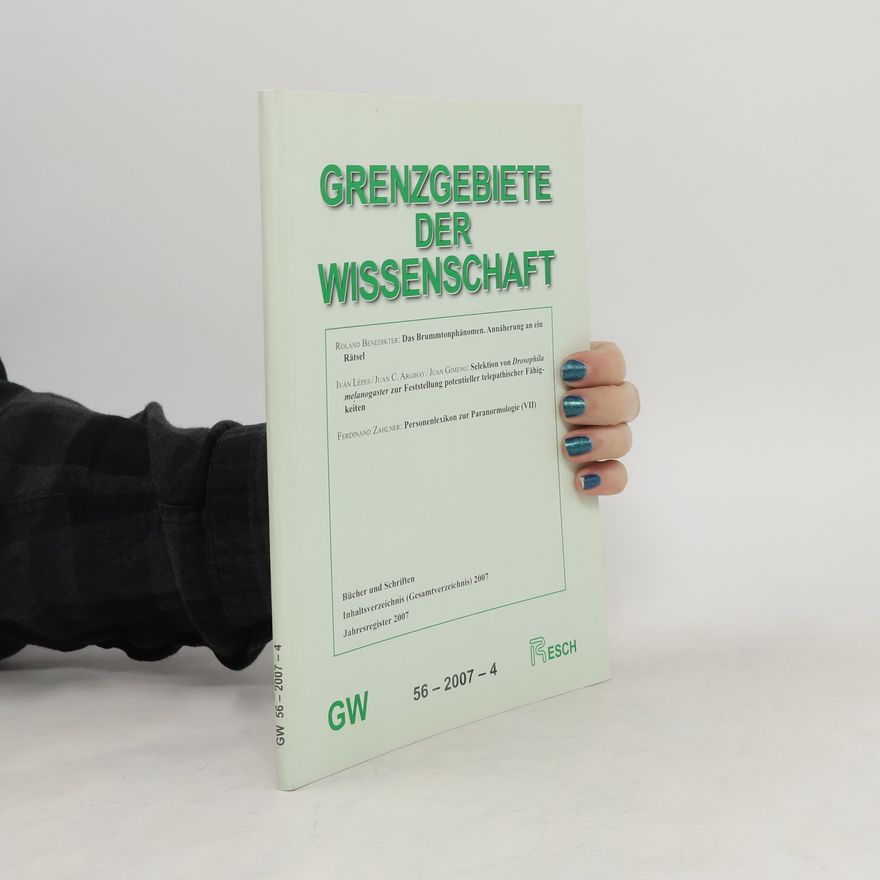 Autorenkollektiv Grenzgebiete der Wissenschaft
