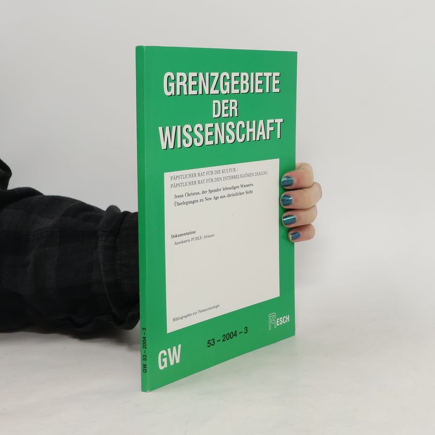 Collectif d'auteurs Grenzgebiete der Wissenschaft 2004/3