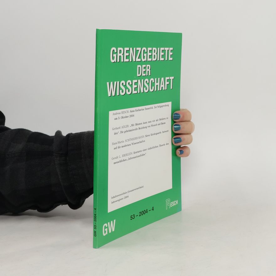 Collectif d'auteurs Grenzgebiete der Wissenschaft 2004/4
