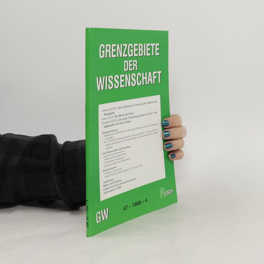 Collectif d'auteurs Grenzgebiete der Wissenschaft 1998/4