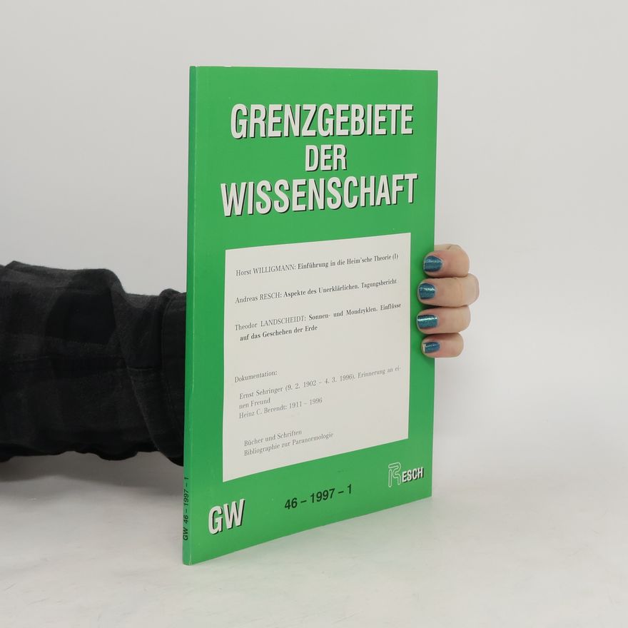 Autorenkollektiv Grenzgebiete der Wissenschaft