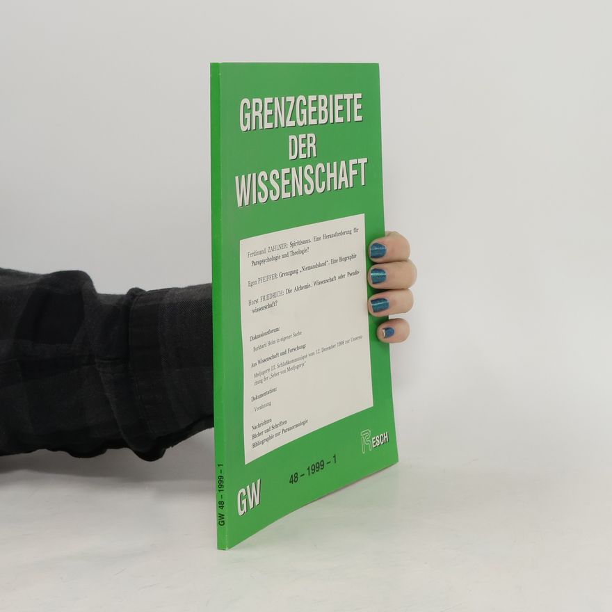 Autorenkollektiv Grenzgebiete der Wissenschaft 1/1999