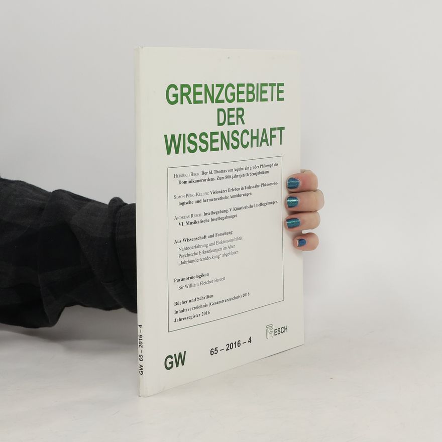 Autorenkollektiv Grenzgebiete der Wissenschaft 65 - 2016 - 4
