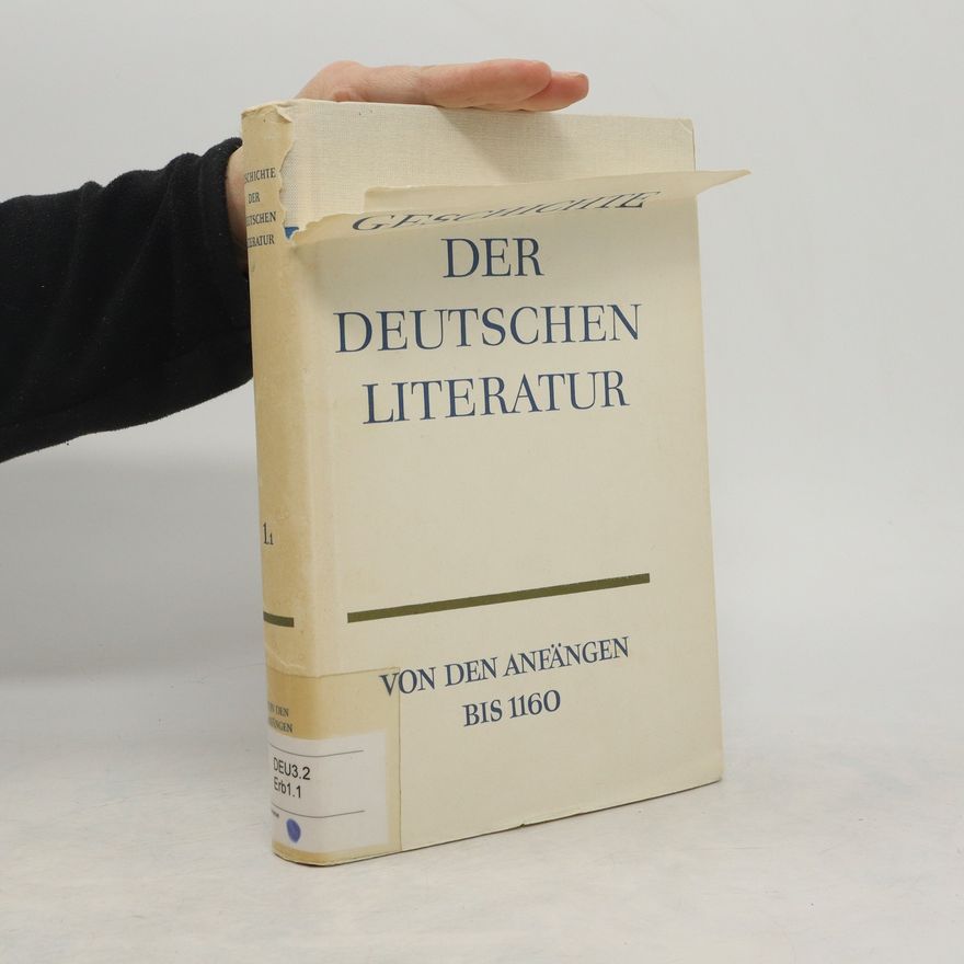 Ewald Erb Geschichte der Deutschen Literatur 1.1 (1. Band / 1. Halbband)