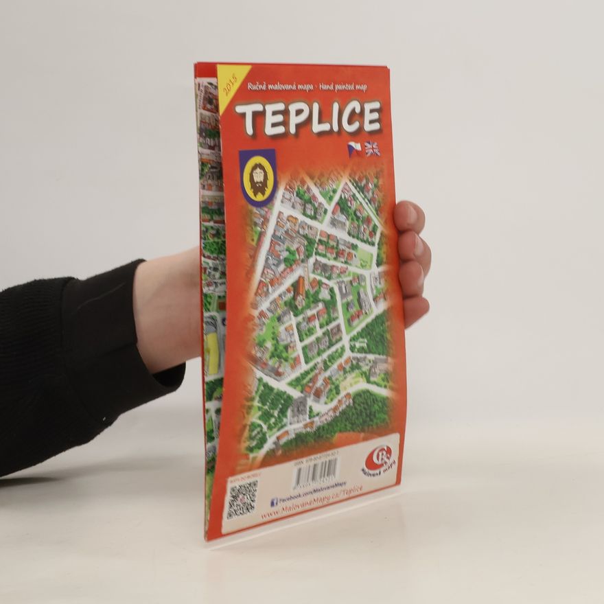Miroslav Kapsdorfer Ručně malovaná mapa Teplice = Hand painted map Teplice