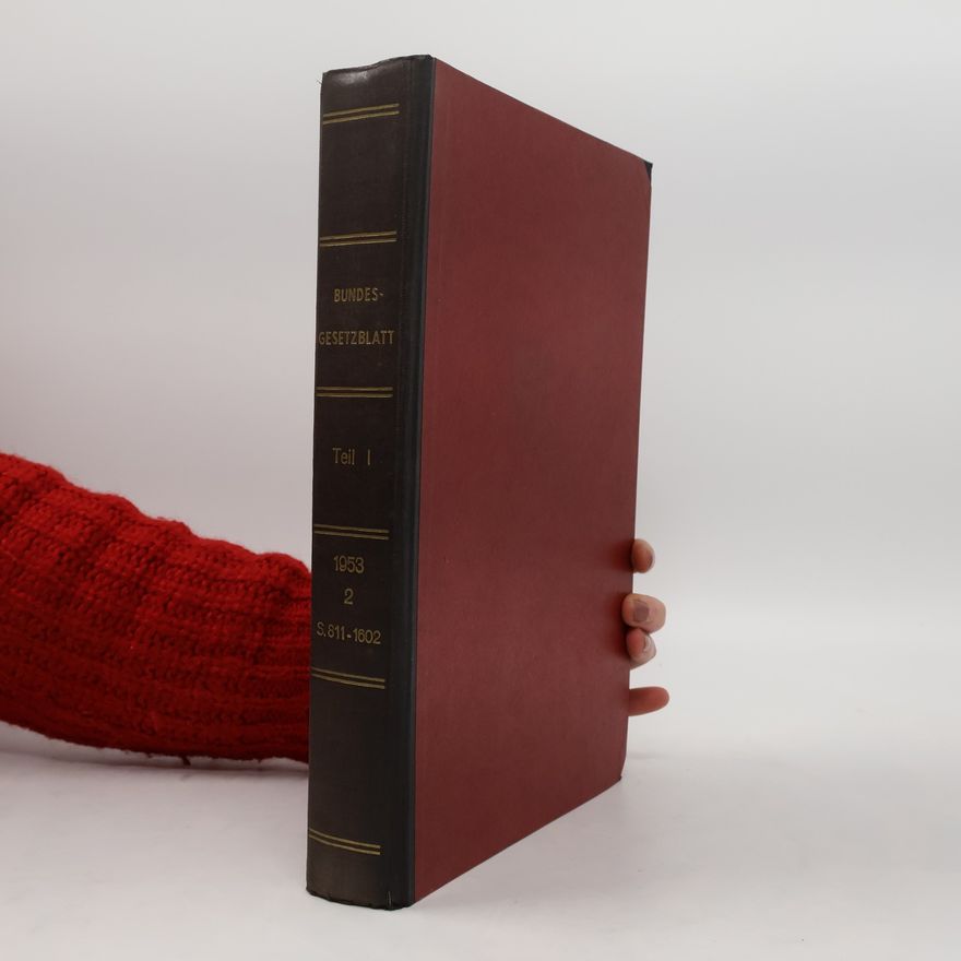 Kolektív autorov Bundesgesetzblatt, Teil I. Jahrgang 1953, Buch 2