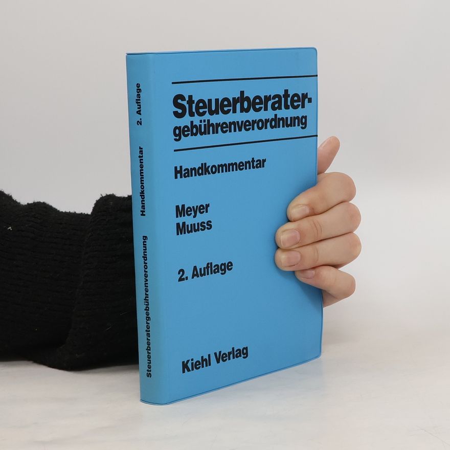 Horst Meyer Steuerberatergebührenverordnung