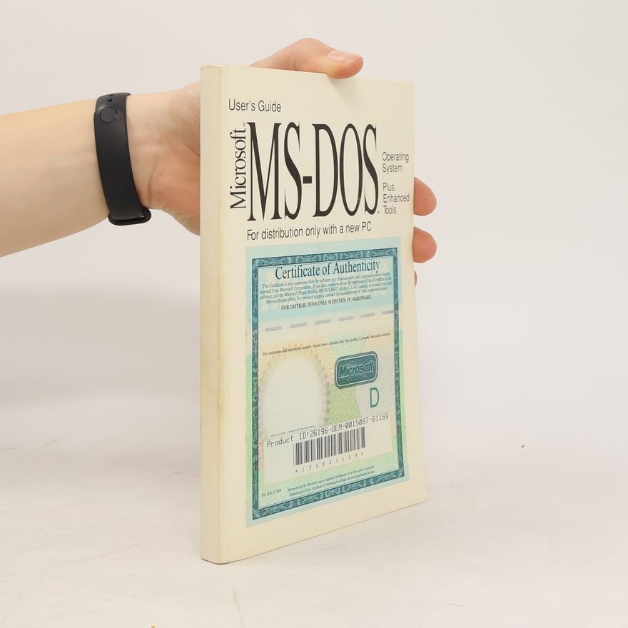 Kolektiv autorů MS-DOS. User's Guide