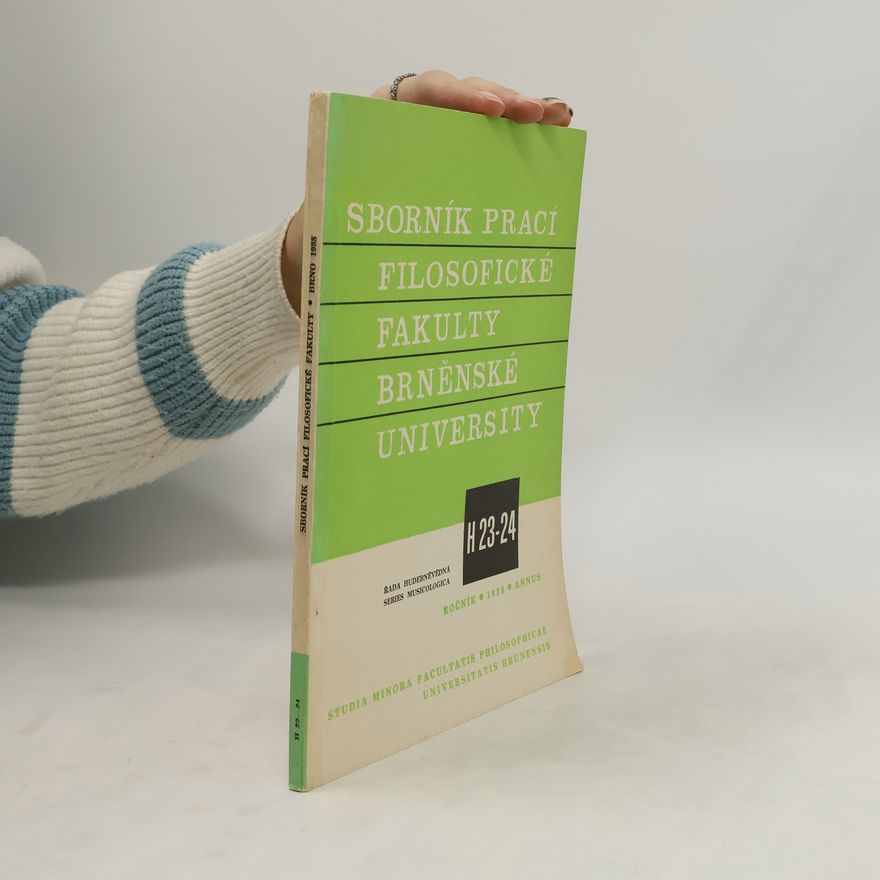 Kolektiv autorů Sborník prací Filosofické fakulty brněnské univerzity. Ročník 1988