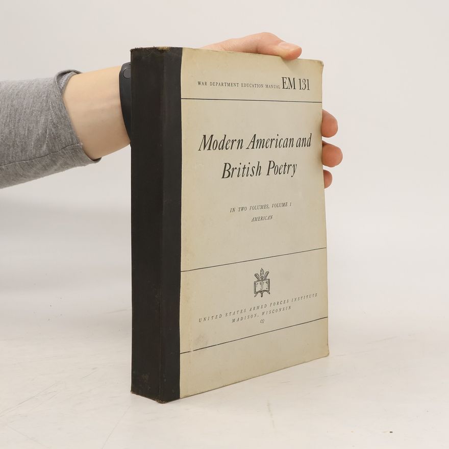 Louis Untermeyer Modern American and British Poetry 1