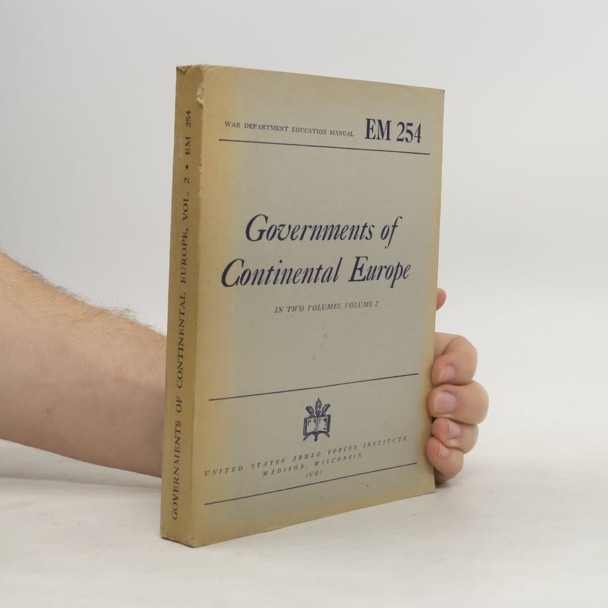Autorenkollektiv Governments of Continental Europe