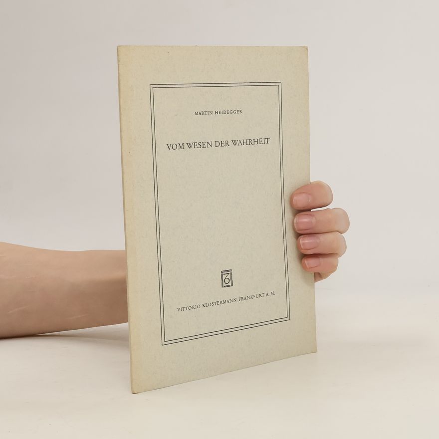 Martin Heidegger Vom Wesen Des Grundes