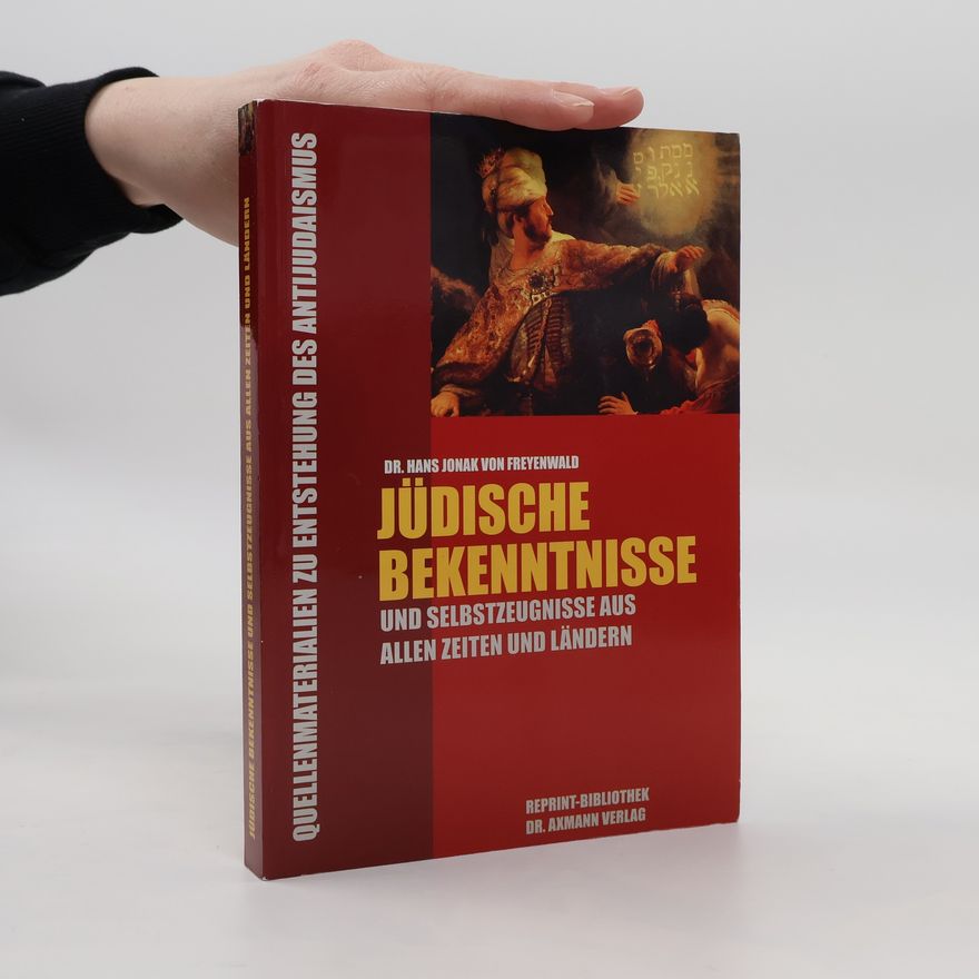 Hans Jonak von Freyenwald Jüdische Bekenntnisse