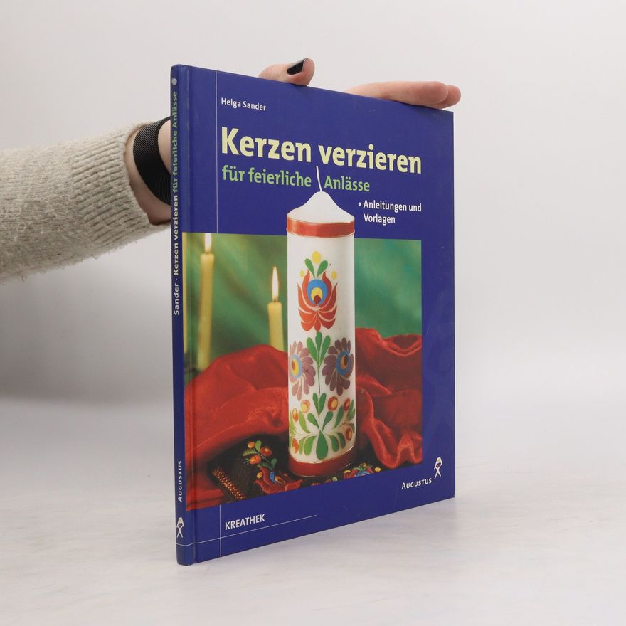 Helga Sander Kerzen verzieren für feierliche Anlässe