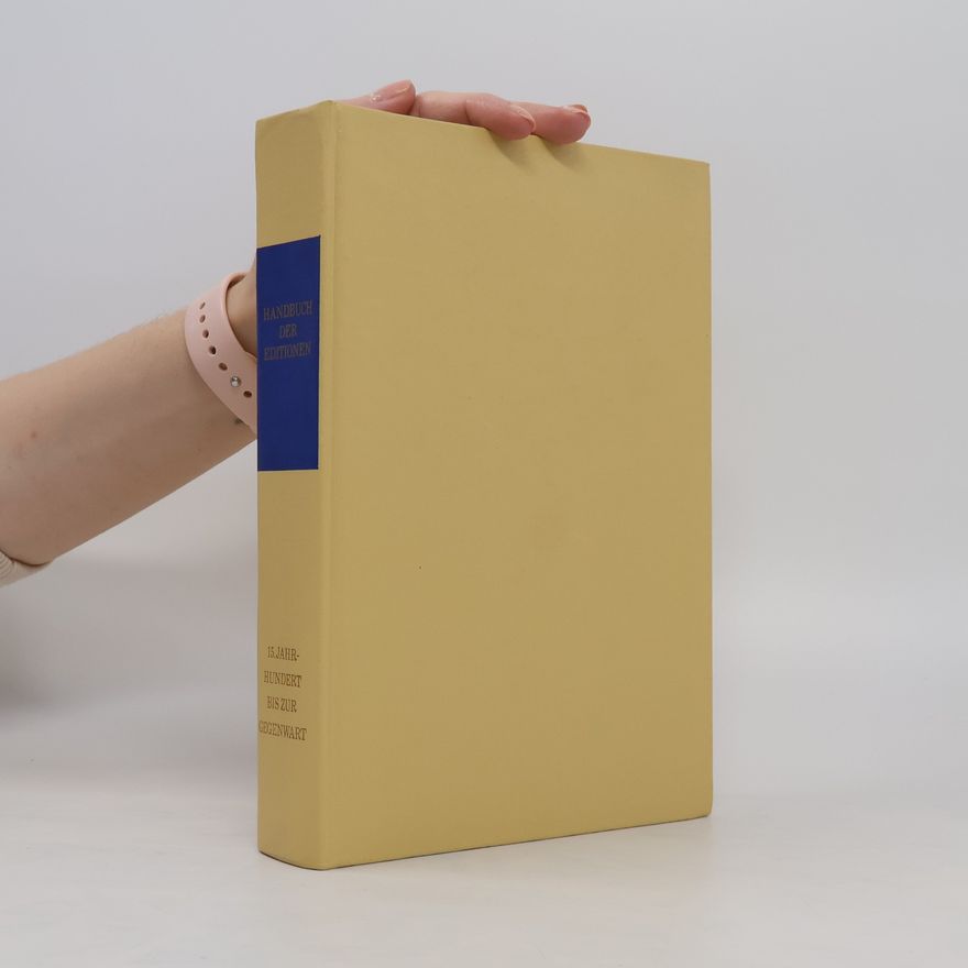Waltraud Hagen Handbuch der Editionen