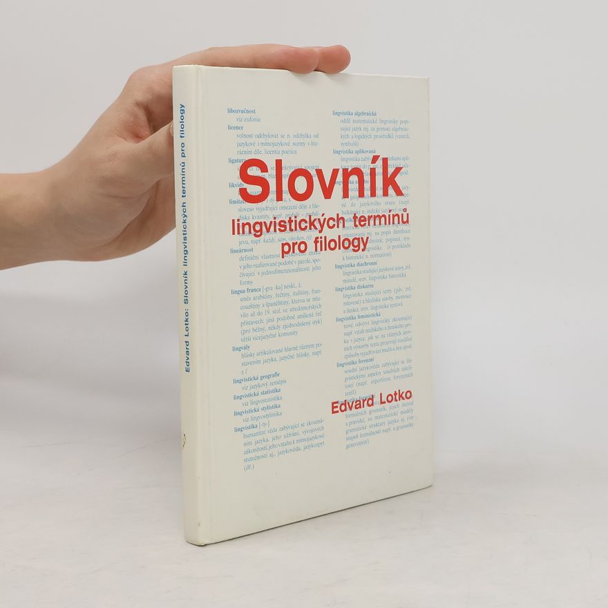 Edvard Lotko Slovník lingvistických termínů pro filology