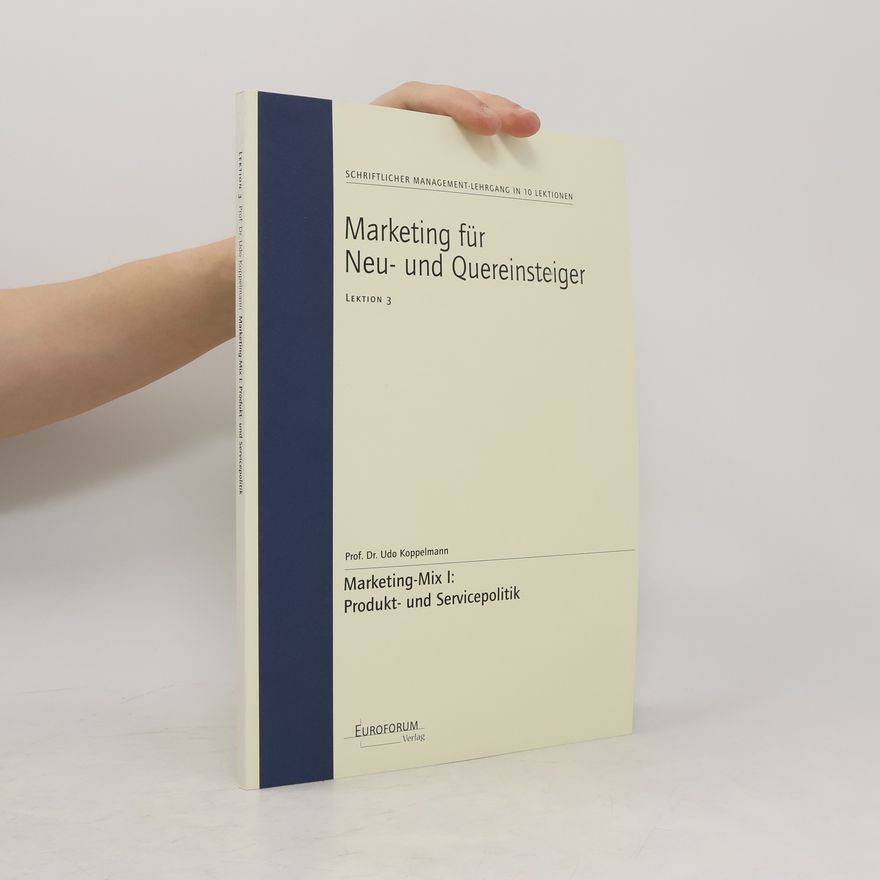 Udo Koppelmann Marketing für Neu- und Quereinsteiger 3