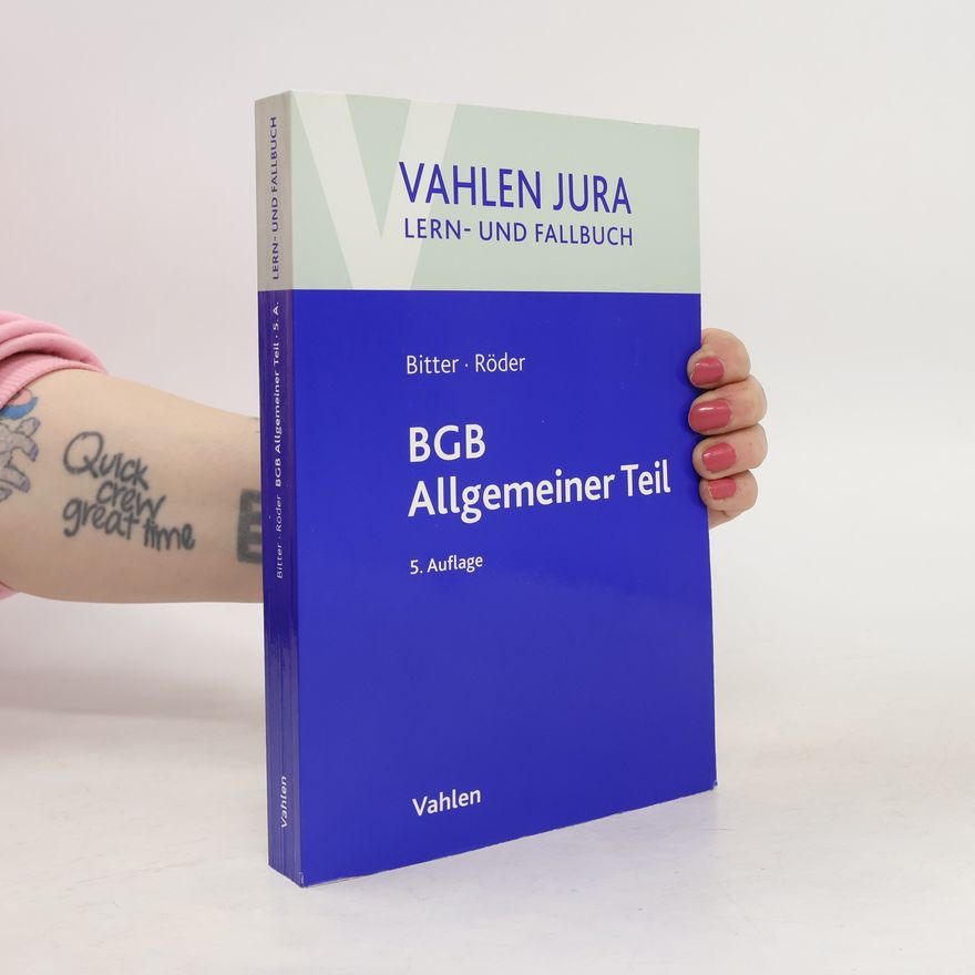 Georg Bitter BGB Allgemeiner Teil