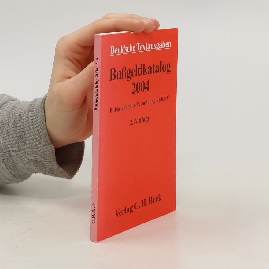 Michael Burmann Bußgeldkatalog 2004