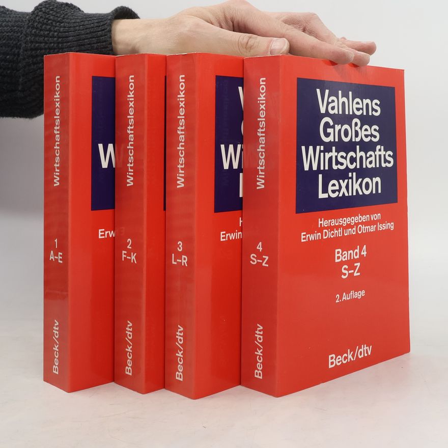 Autorenkollektiv Vahlens Großes Wirtschafts Lexikon Band 1-4