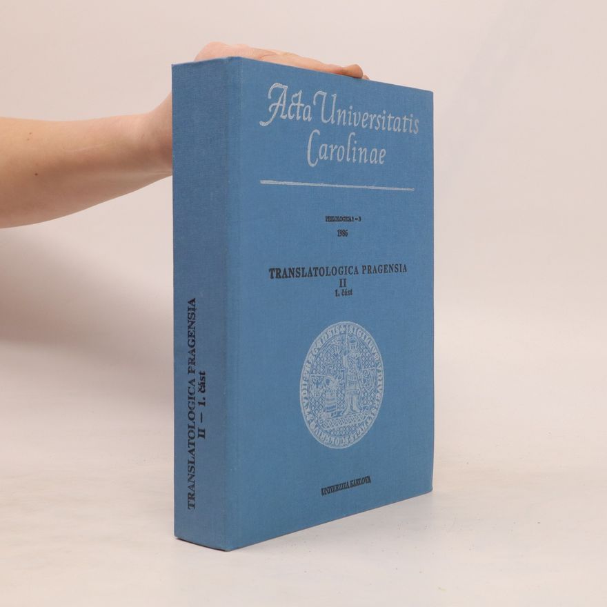 Collectif d'auteurs Translatologica Pragensia II 1. část