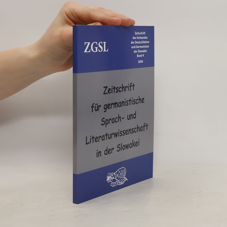Various authors Zeitschrift für germanistische Sprach und Literaturwissenschaft in der Slowakei