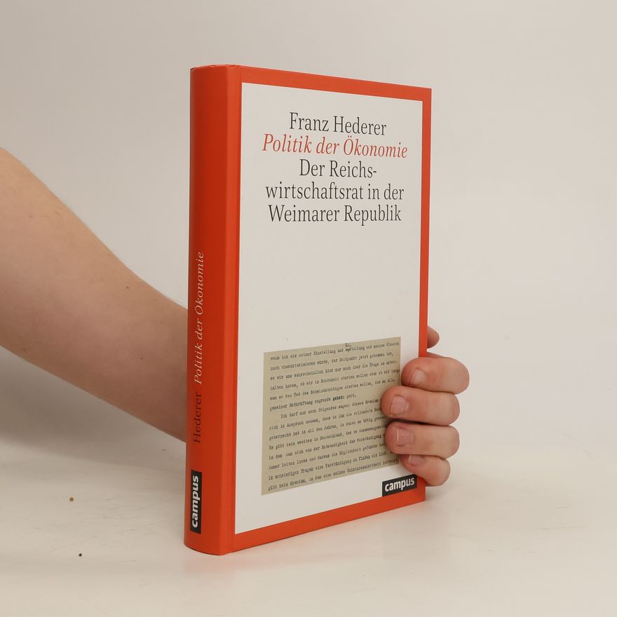 Franz Hederer Politik der Ökonomie