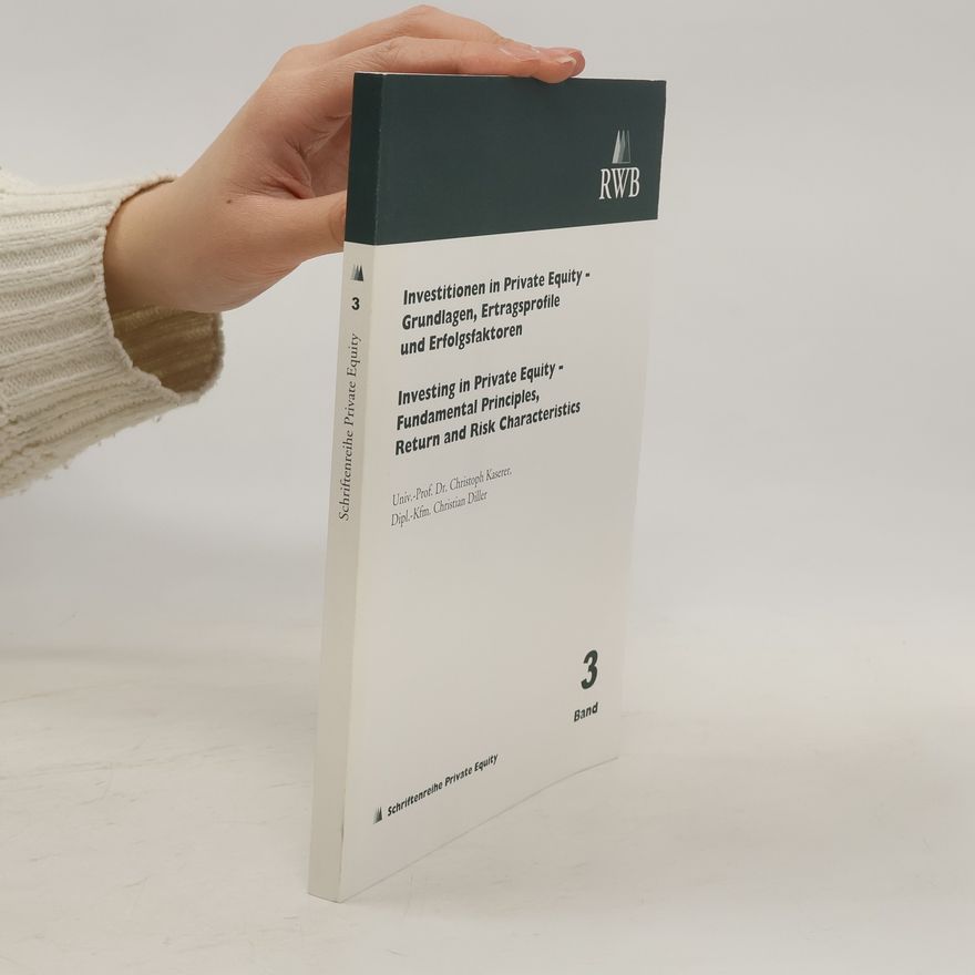 Christoph Kaserer Schriftenreihe Private Equity 3