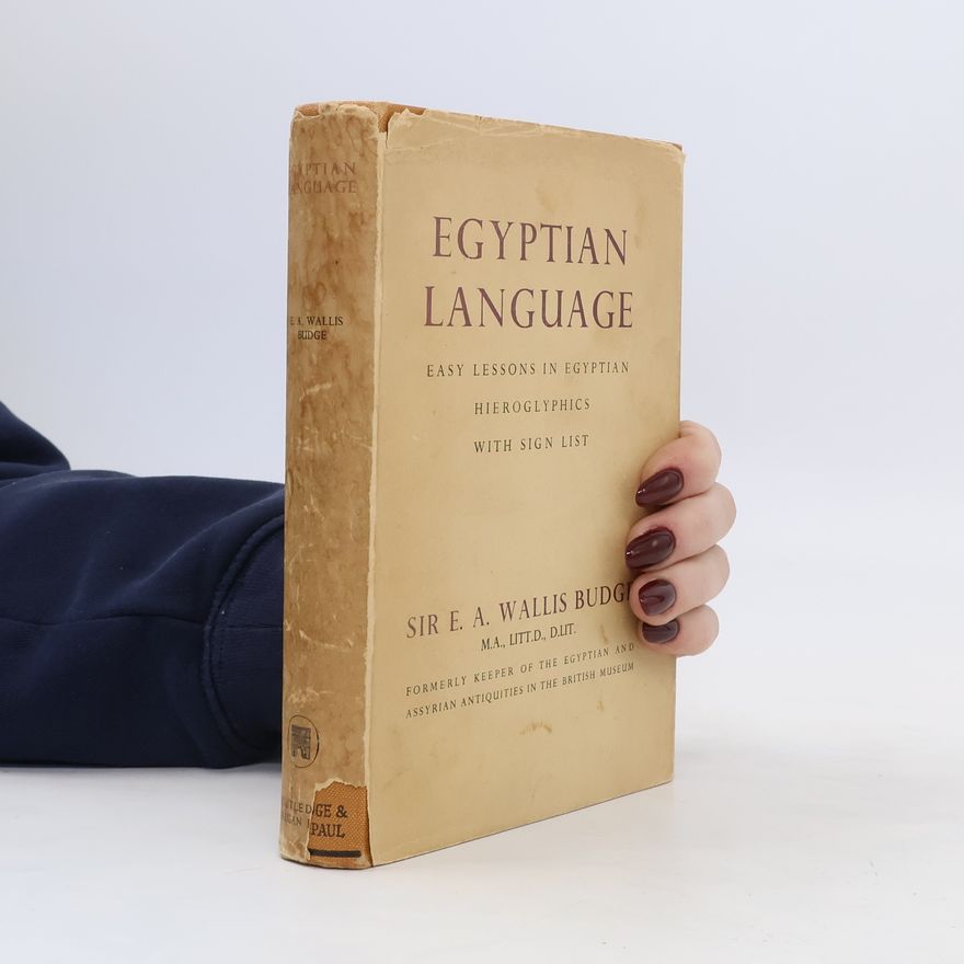 E. A. Wallis Budge Egyptian Language