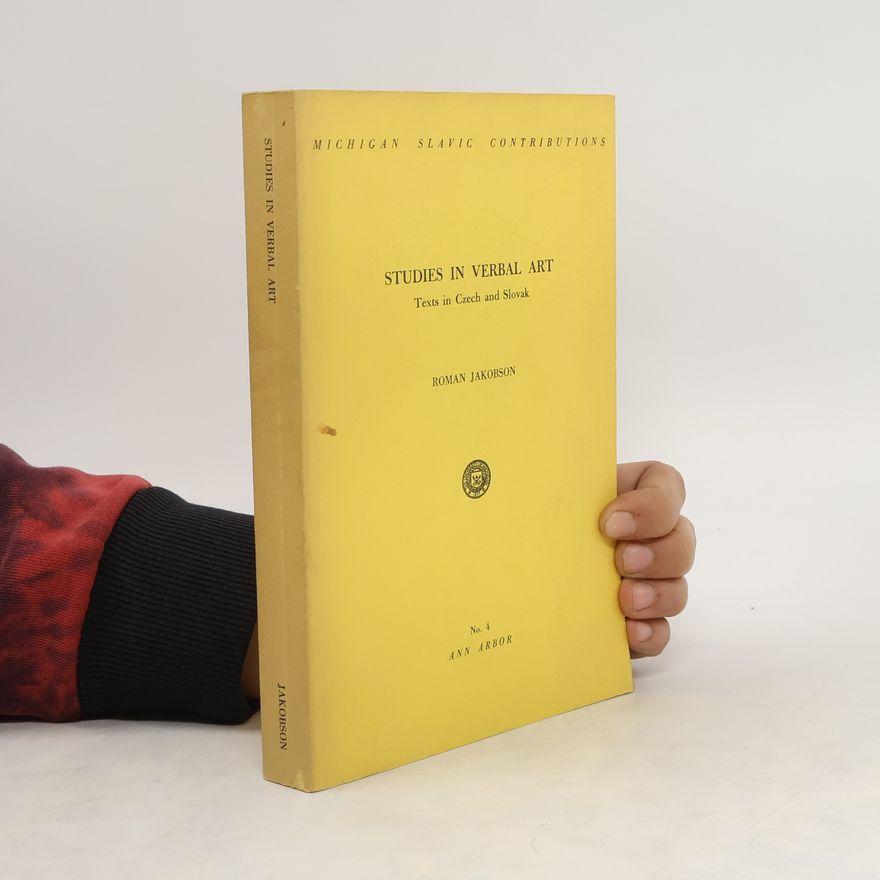 Roman Ossipowitsch Jakobson Studies in Verbal Art