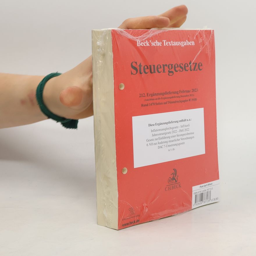 Beck C. H. Steuergesetze 212. Ergänzungslieferung