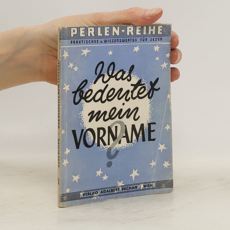 Various authors Was bedeutet mein Vorname