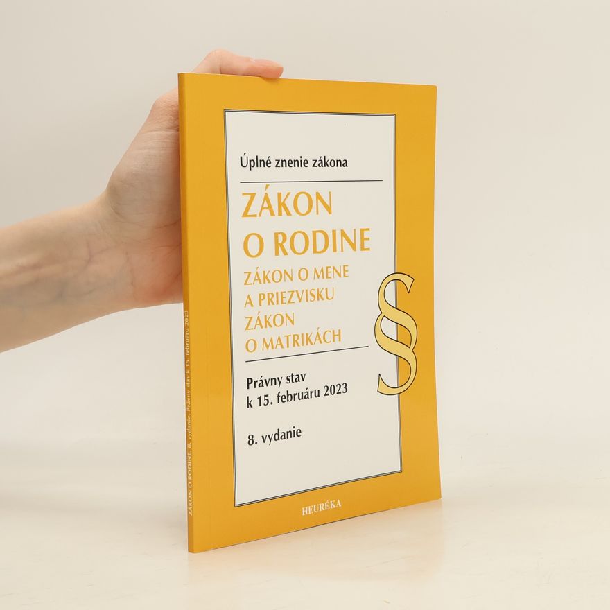 Kolektív autorov Zákon o rodine. Úzz, 8. vydanie, 2/2023