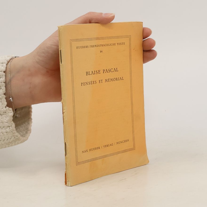Blaise Pascal Blaise Pascal. Pensées de Mémorial