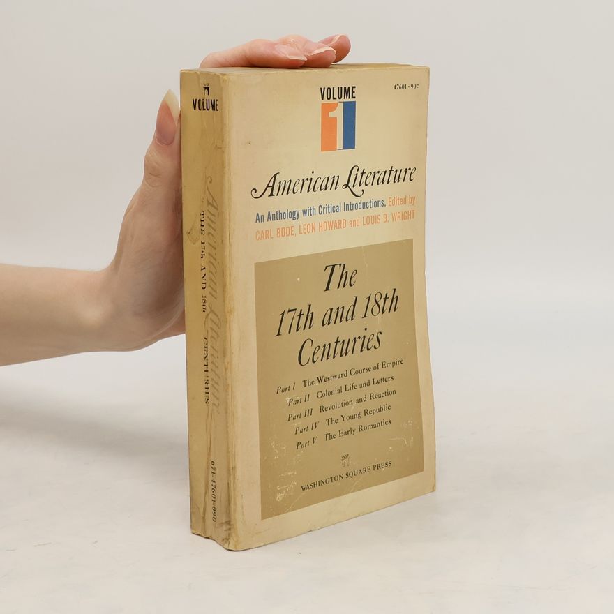 Various authors American Literature. The 17th and 18th Centuries
