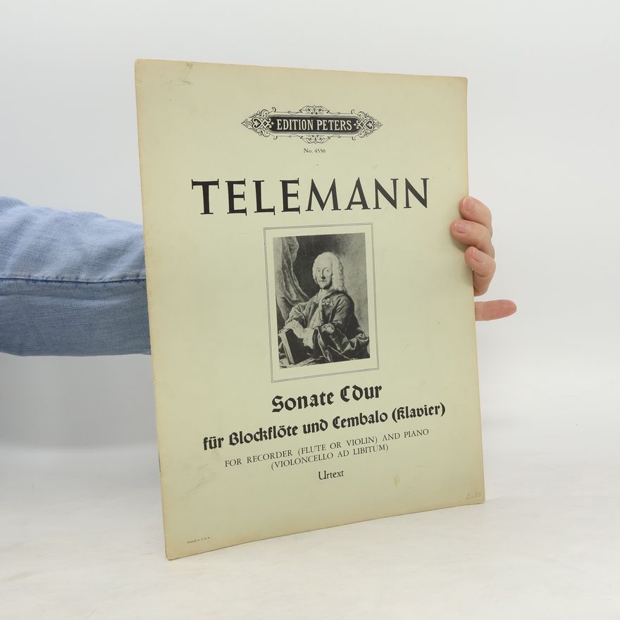 Georg Philipp Telemann Sonate für Blockflöte und Cembalo (Klavier)