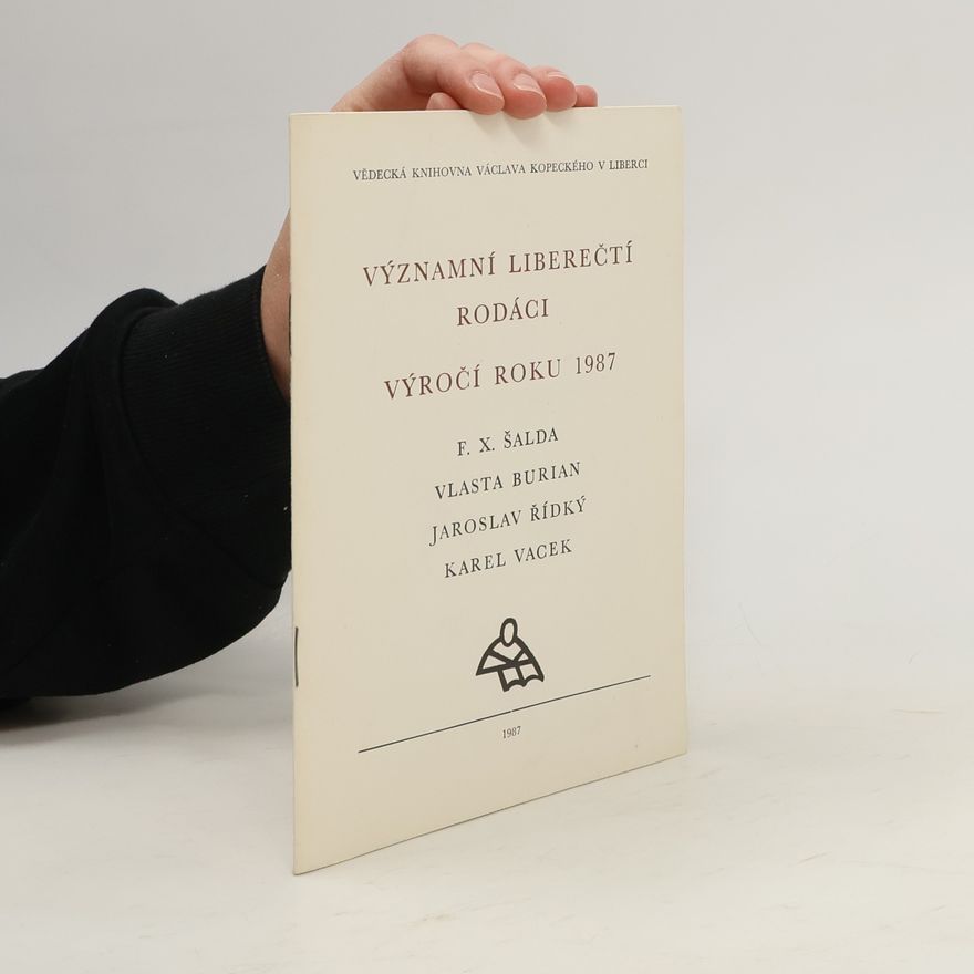 Jaroslav Řídký Významní liberečtí rodáci. Výročí roku 1987