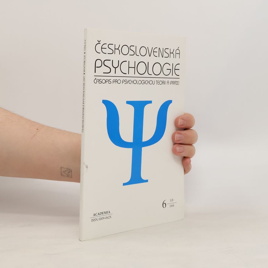 Various authors Československá psychologie 6/2008