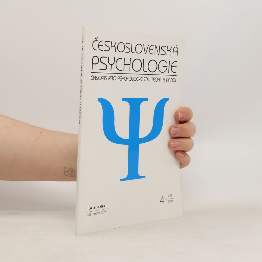 Autorenkollektiv Československá psychologie 4/2009