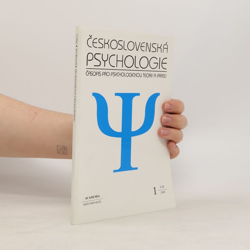 Autorenkollektiv Československá psychologie 1/2009