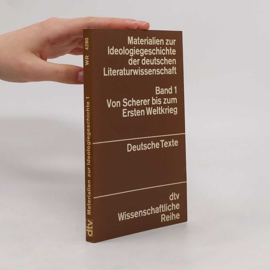 Gunter Reiß Materialien zur Ideologiegeschichte der deutschen Literaturwissenschaft 1