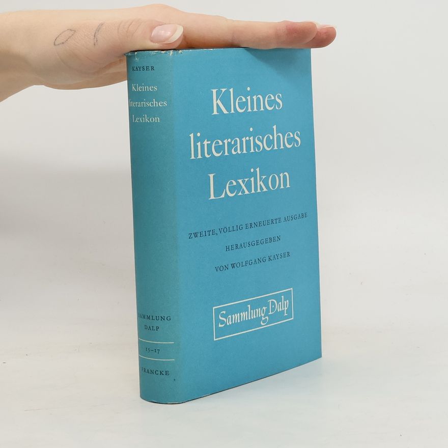 Wolfgang Kaiser Kleines Literarisches Lexikon 15-17