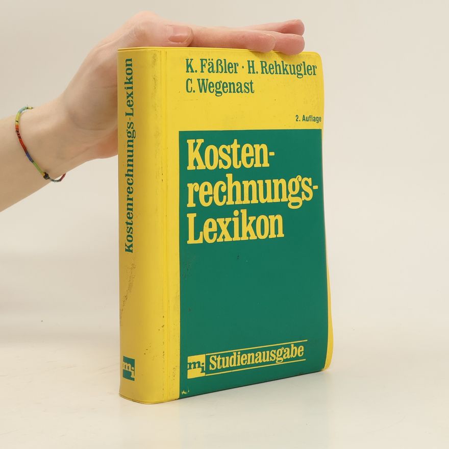 Claudius Wegenast Kostenrechnungslexikon