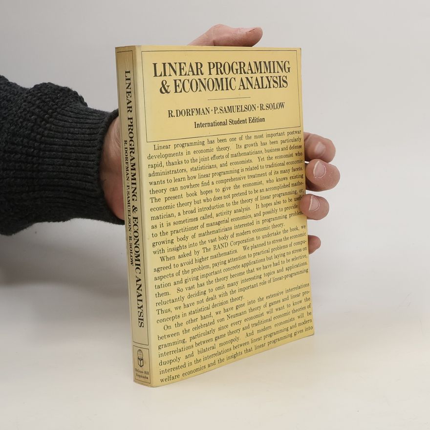 Robert M. Solow Linear Programming & Economic Analysis